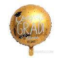 2022 Graduación La fiesta de graduación suministra felicitaciones de 18 pulgadas Foil de globo de graduación